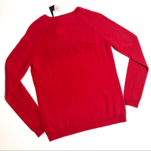 NEW! PHILOSOPHY Cashmere Sweater Red LOVE Graphics🌹Various sizes - Picture 7 of 11